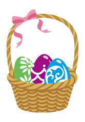 Easter eggs Basket