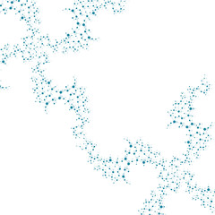 Structure molecule and communication. Dna, atom, neurons. Scientific concept for your design. Connected lines with dots. Medical, technology, chemistry, science background. illustration.