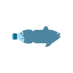 Fish Bootle Logo Icon Design