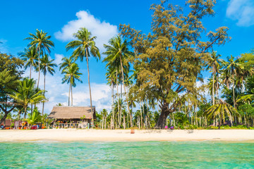 Obraz premium Beautiful tropical beach and sea