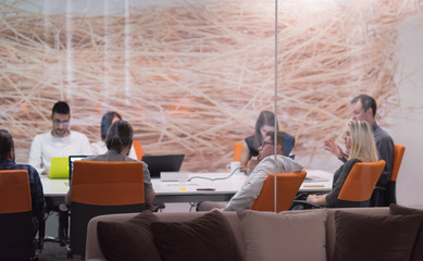 Startup business team at a meeting