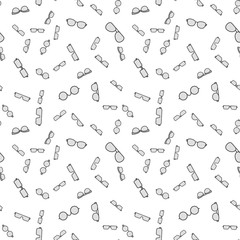Seamless vector spectacles modern pattern