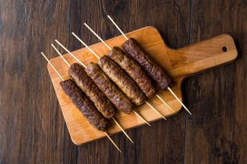 Balkan Cevapcici Kofta / Kofta with Wooden Skewers