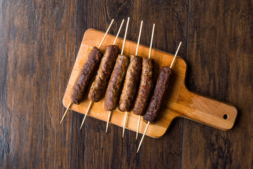 Balkan Cevapcici Kofta / Kofta with Wooden Skewers