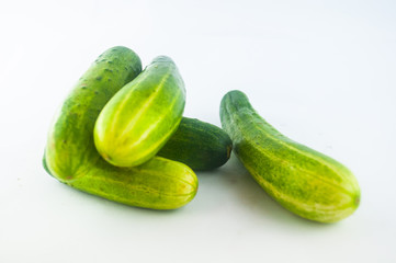 Cucumber isolated on white background
