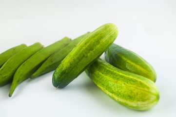 Cucumber isolated on white background

