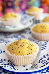 homemade vanilla muffins