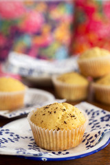 homemade vanilla muffins