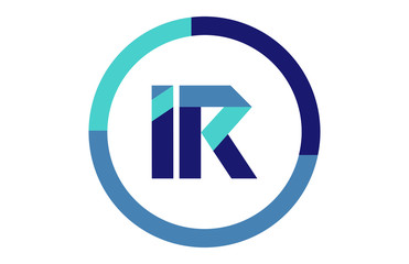 IR Global Blue Ribbon letter Logo