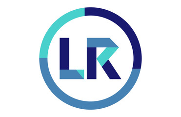 LR Global Blue Ribbon letter Logo
