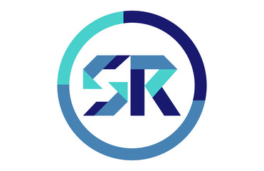 SR Global Blue Ribbon letter Logo