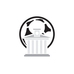 Law Soccer Logo Icon Design