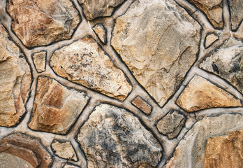 old stone pavement mosaic