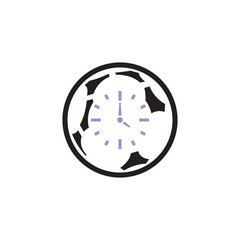 Time Soccer Logo Icon Design