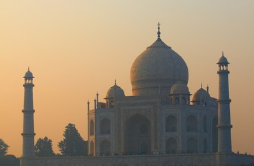 Fototapeta na wymiar Iconic architecture Taj Mahal Agra India
