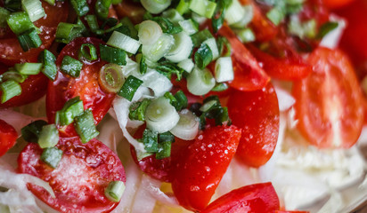 tomatoes cabbage green onions butter salt diet food