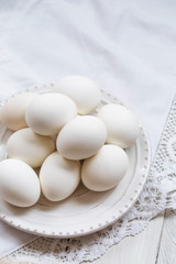 eggson a white plate