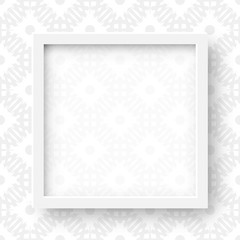 3d Vector Realistic Square Frame