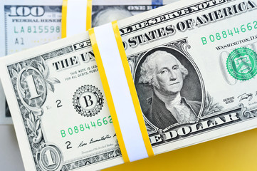 close up of banknote for background