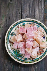 rahat lokum, top view