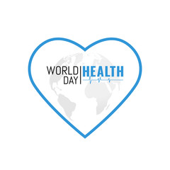 Vector Illustration on the theme World Health Day
