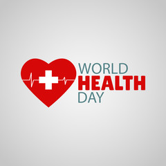 Fototapeta premium Vector Illustration on the theme World Health Day 