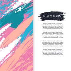 Bright abstract grunge poster or banner vector design