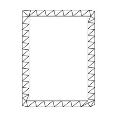 Outlined vector frame