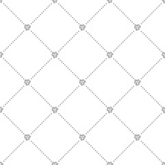 Geometric dotted vector silver pattern. Seamless abstract modern texture for wallpapers and backgrounds