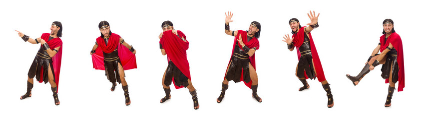 Gladiator isolated on white