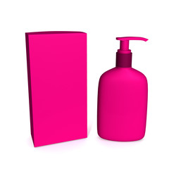 Gel, Foam Or Liquid Soap Dispenser Pump Plastic Bottle . 3d illustration