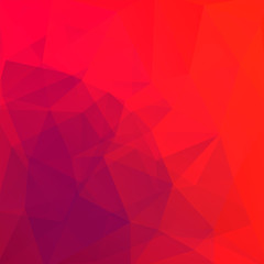 Fototapeta premium Abstract mosaic background. Triangle geometric background. Design elements. Vector illustration. Red, pink colors.