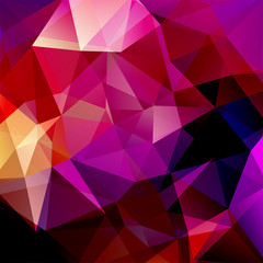 Obraz premium Background made of red, purple triangles. Square composition with geometric shapes. Eps 10