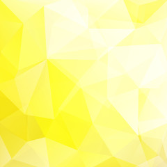 Abstract background consisting of yellow, white triangles. Geometric design for business presentations or web template banner flyer. Vector illustration