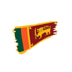 Sri Lanka flag, vector illustration