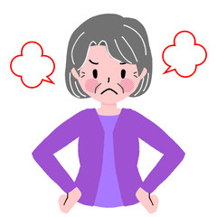 高齢女性　ジェスチャー