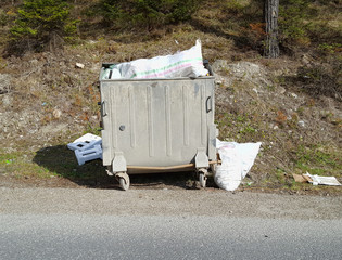 Full dumpster