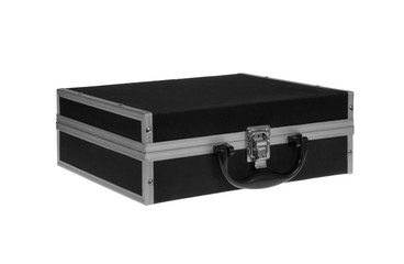 Obraz premium Black padded aluminum briefcase