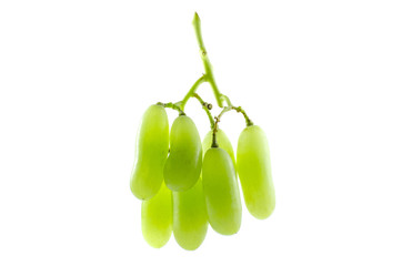 green grape isolate on white background