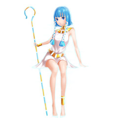 Phantom Princess with Anime and Cartoon Style. She is a Super Star! Video Game's Digital CG Artwork, Concept Illustration, Realistic Cartoon Style Character Design
