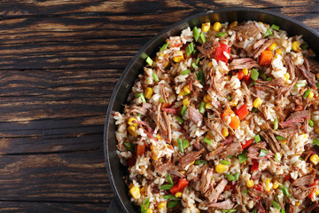 delicious shredded juicy Beef and veggies