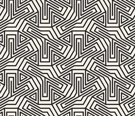 Vector seamless pattern. Modern stylish abstract texture. Repeating geometric tiles