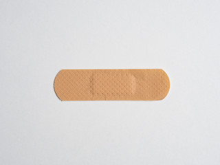 Aid band on white background