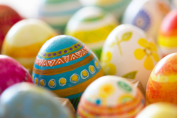 Easter eggs hand painted