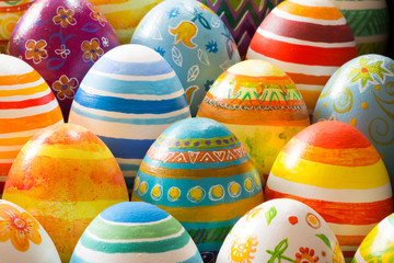 Easter eggs hand painted