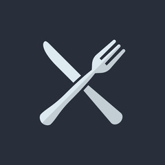 Fork & Knife Restaurant Vector Icon