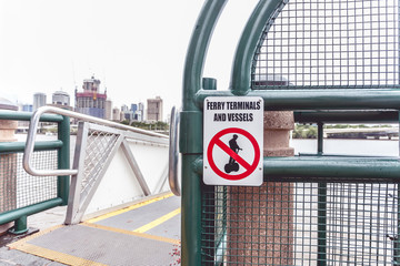 segway forbidden - sign in Brisbane, Australia