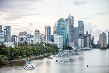 Brisbane Australia cityscape - obrazy, fototapety, plakaty