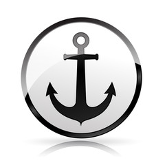 anchor icon on white background