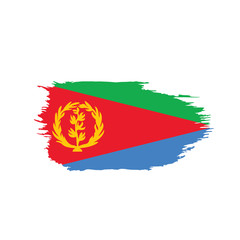 Fototapeta premium Eritrea flag, vector illustration